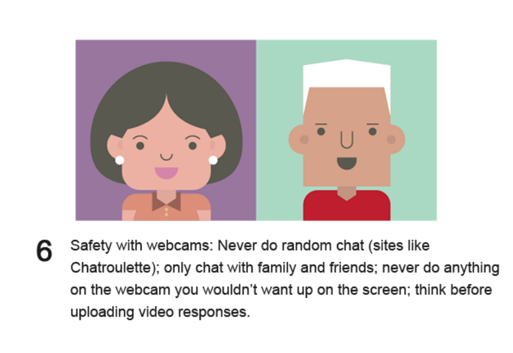 6. Safety with webcams